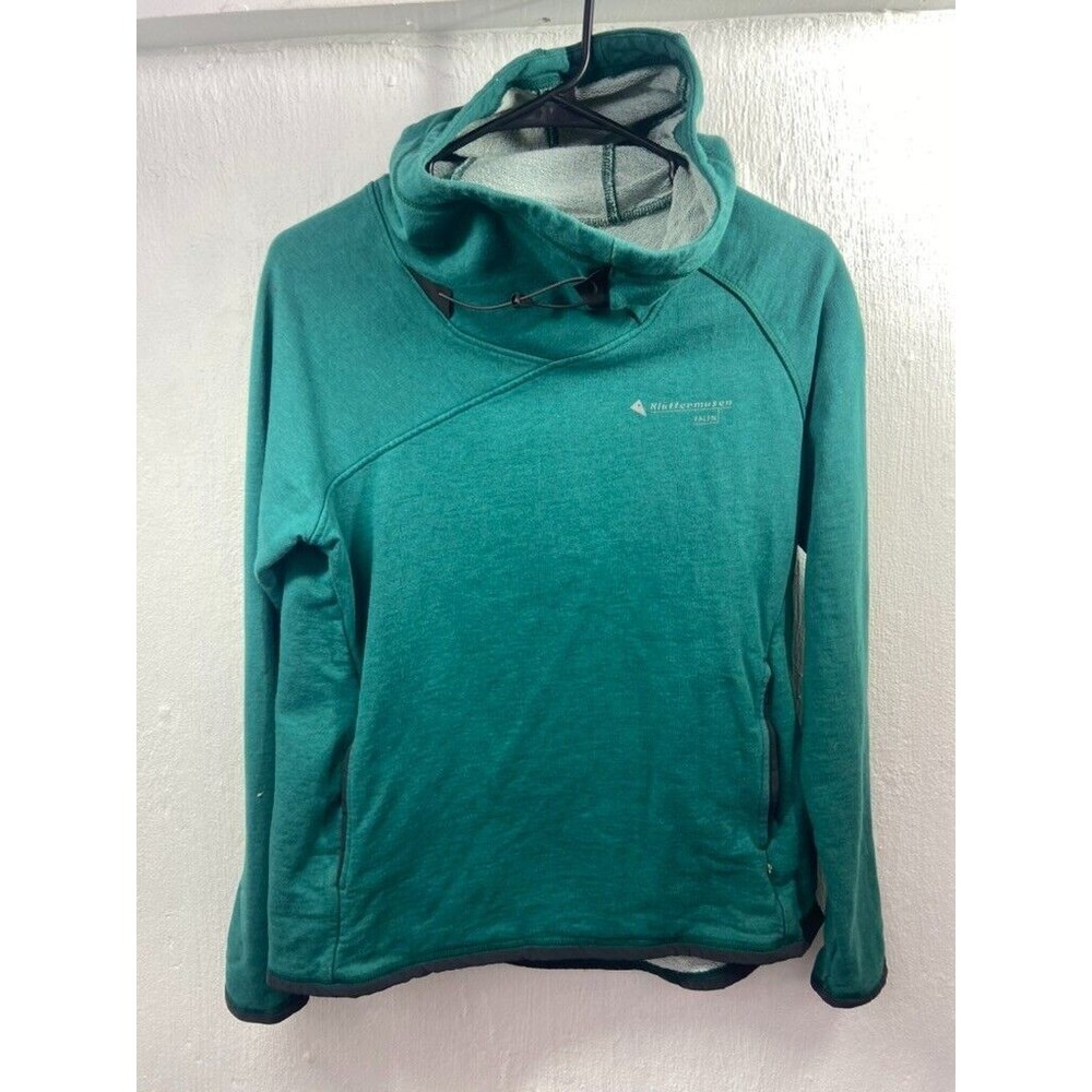 KLUITTERMUSEN WOMENS SIZE SMALL PULLOVER HOODED COWL NECK SWEATSHIRT